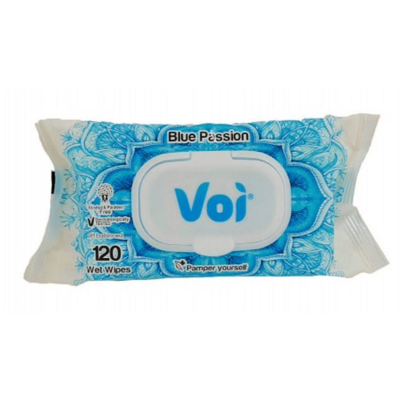 Voi Blue Passion Feuchttücher 120 Stück von Dis Tic bei Araxxon  - Hochwertiges griechisches Produkt.   Voi Blue Passion Feuchttücher 120 Stück από Dis Tic στο Araxxon  - Αυθεντικό ελληνικό προϊόν.